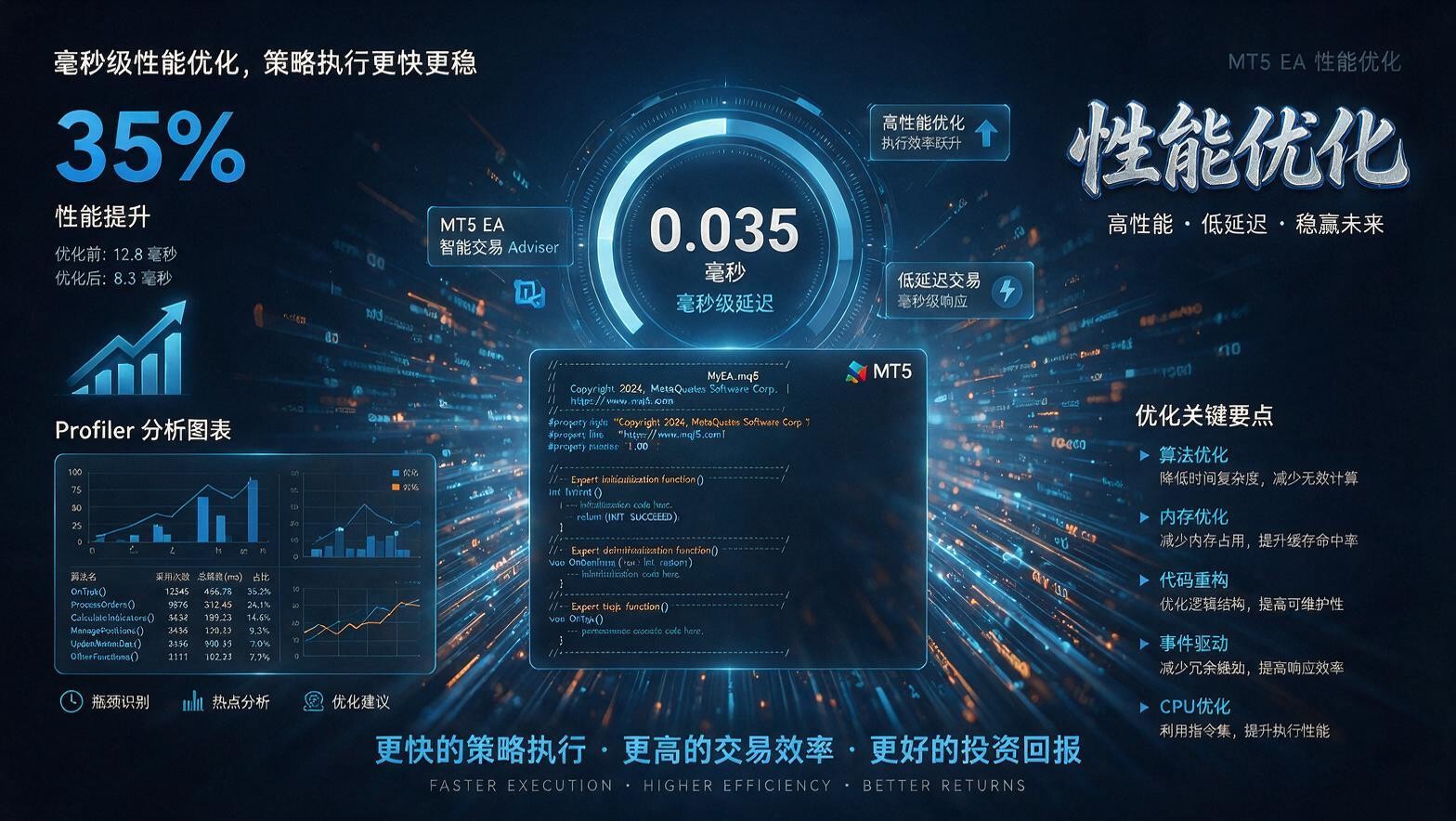 MT5 EA性能优化实战：从Profiler剖析到毫秒级响应的10个核心技巧 - 第1张