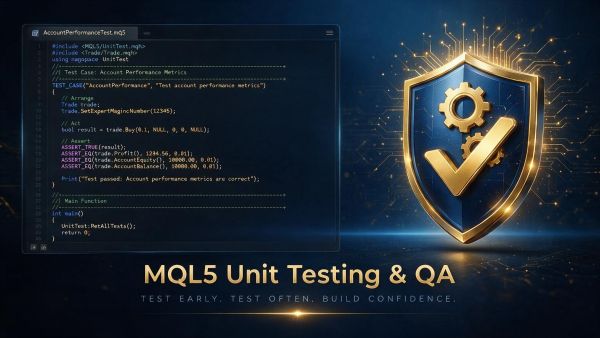 MQL5单元测试与自动化QA实战：从零搭建EA质量保障体系